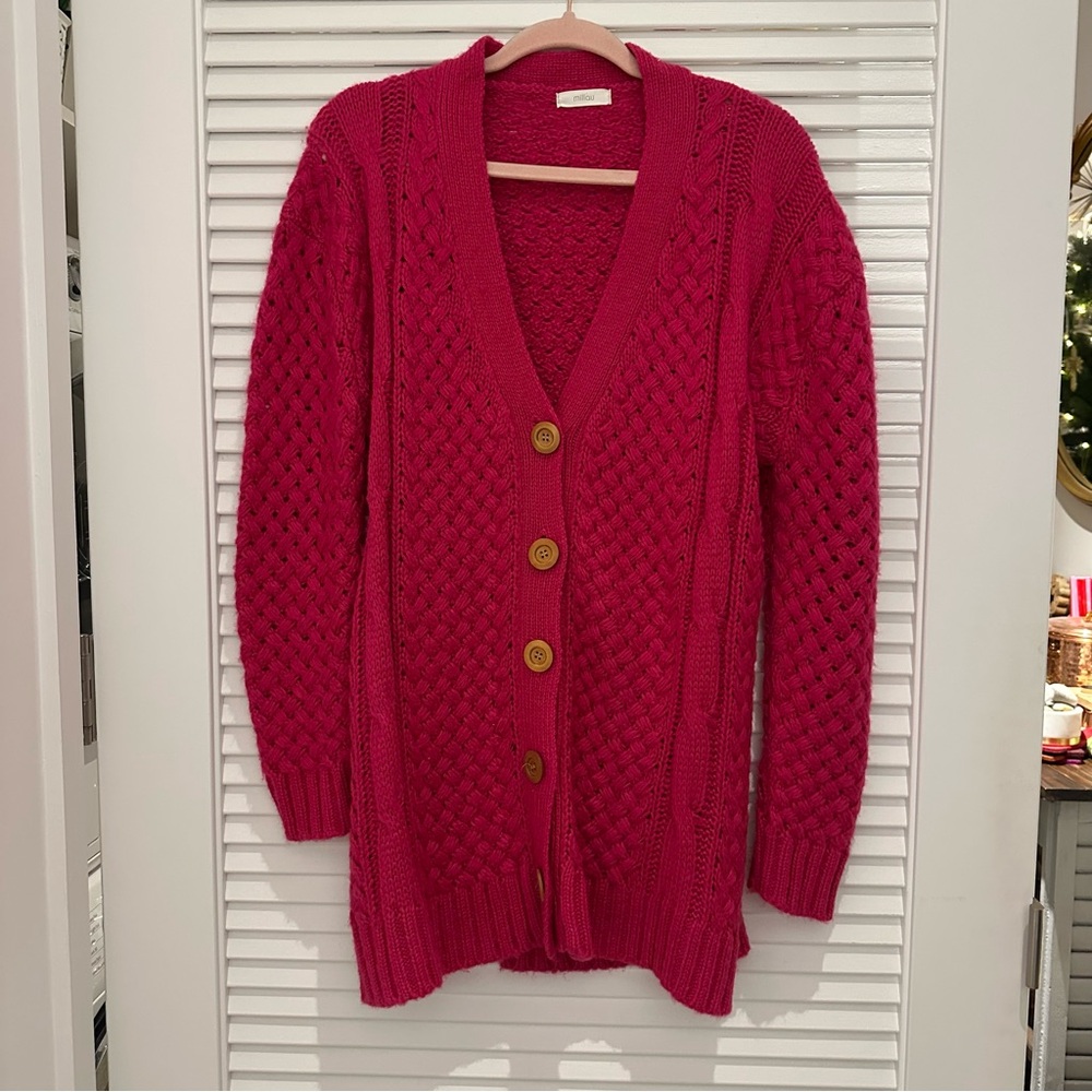 Millau Oversized Long Chunky Cardigan